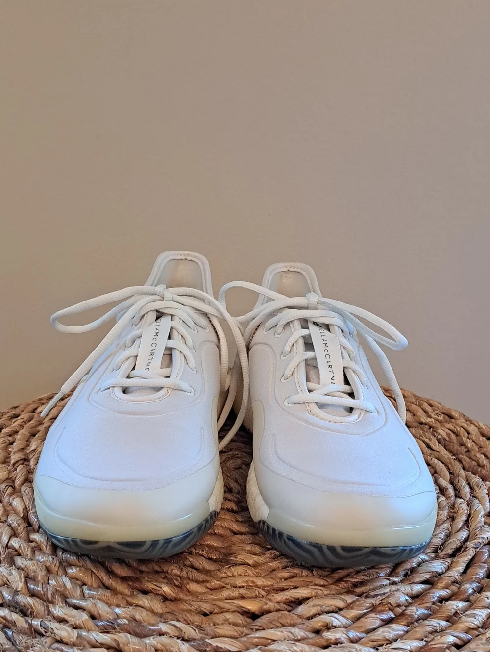 Adidas By Stella McCartney Womens Court Boost Cloud White Tennis Sneakers 8.5